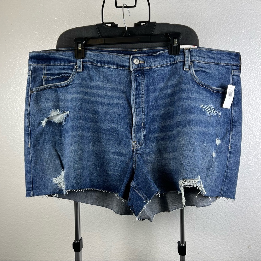 Old Navy Stylish Blue Denim Sky-Hi A-Line Women's Shorts 3” inseam Size 26